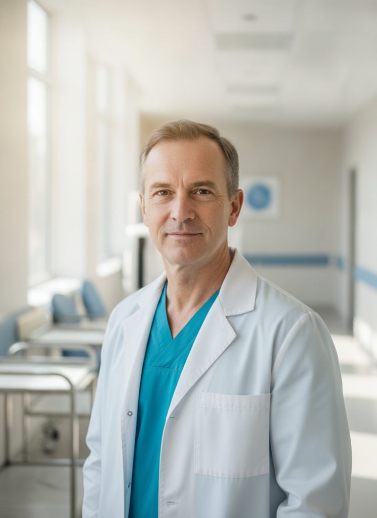Portrait of an experienced male orthopedic surgeon