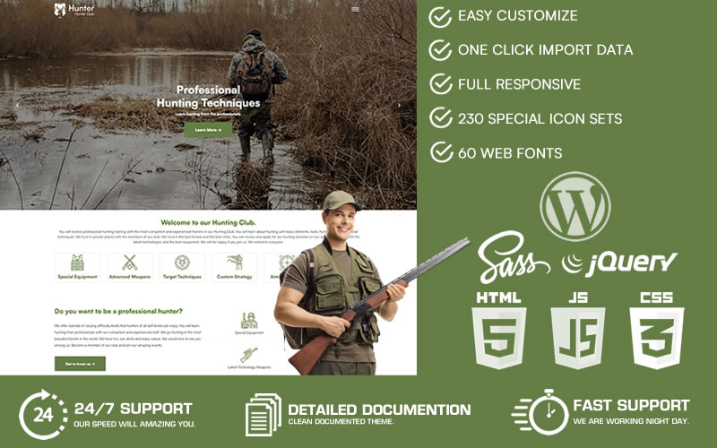 Hunter – Hunting Club WordPress Theme