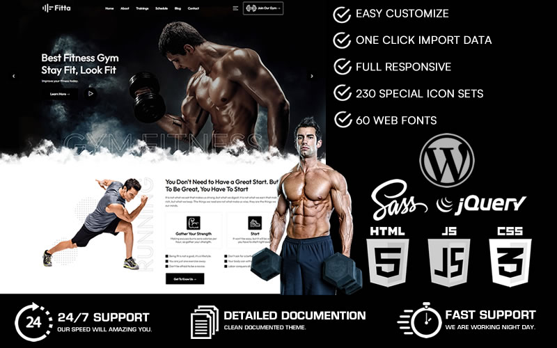 Fitta – Gym & Fitness WordPress Theme