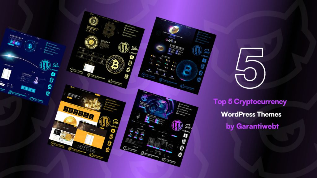 Top 5 Cryptocurrency WordPress Themes by Garantiwebt