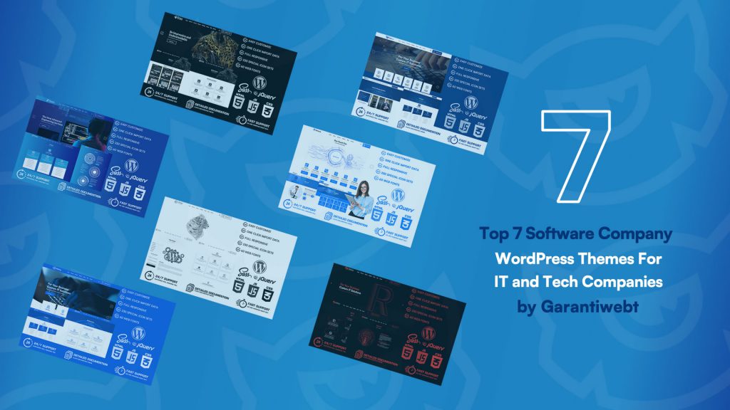 Top 7 Software Company WordPress Themes for IT and Tech Companies