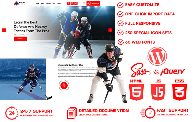 Hocka – Hockey Club WordPress Theme