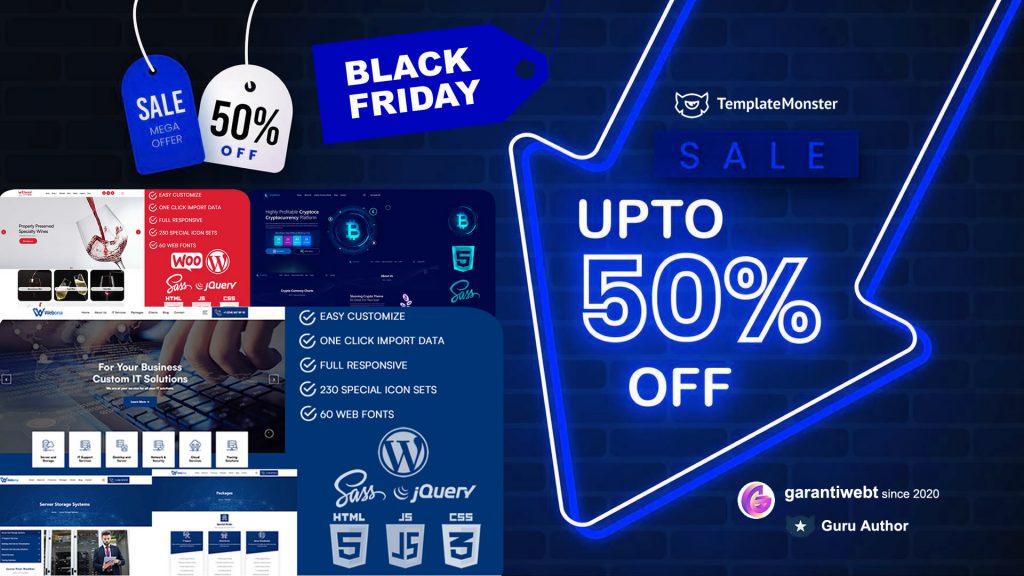 Black Friday Sale – Buy Website Templates up to 50% OFF