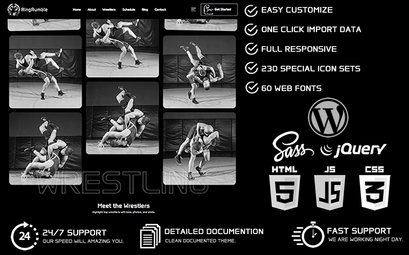 RingRumble – Wrestling WordPress Theme