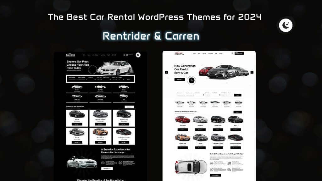 The Best Car Rental WordPress Themes for 2024: RentRider and Carren